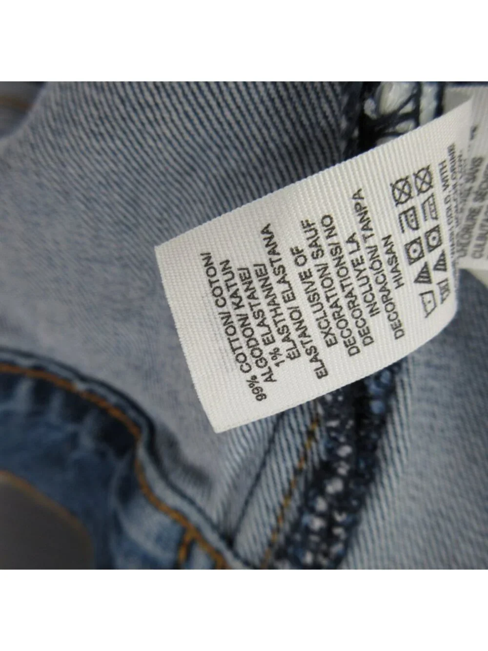 Lucky Brand Jacket Medium Trucker Dungarees Y2K Denim Spell Out Moto